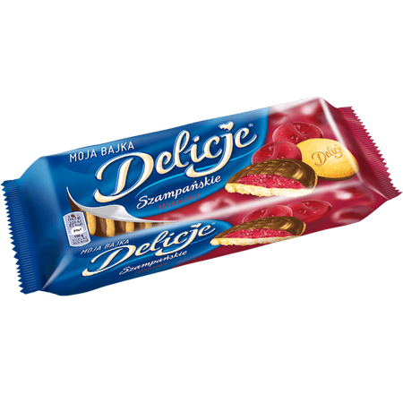 Ciastka Delicje Szampańskie Wiśniowe 147G