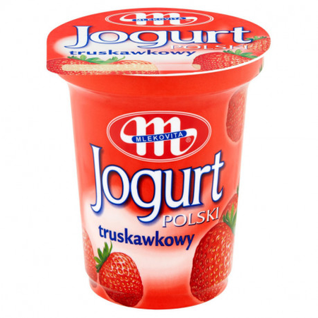 Jogurt Polski Mlekovita Truskawkowy 350G