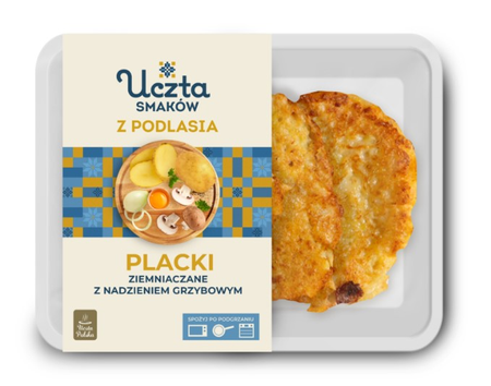 Placki ziemniaczane z grzybami luz Uczta Polska