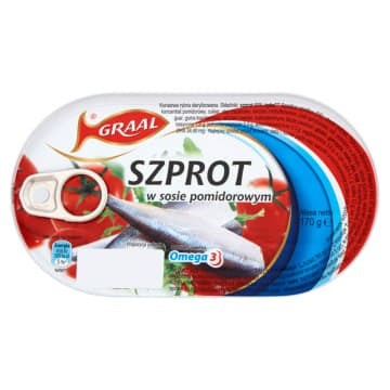 Szprot w Sosie Pomidorowym Graal 170G