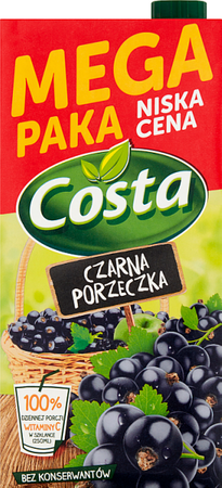 Costa Napój Czarna Porzeczka 2L