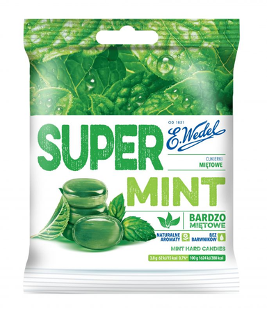 Cukierki Wedel Super Mint  90G