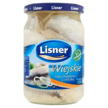 Filety Śledziowe Lisner Wiejskie z Cebulką 600G