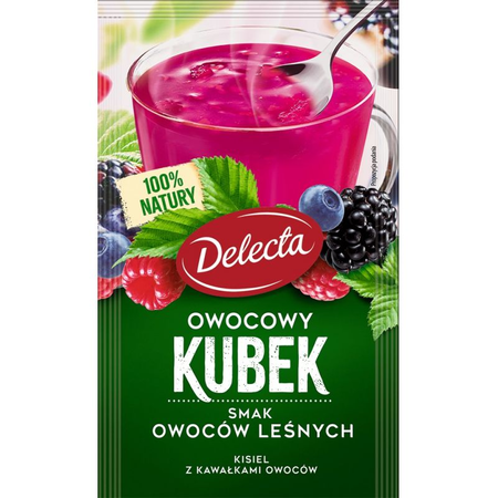 Kisiel Delecta Owocowy Kubek Owoce Leśne 30G