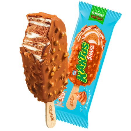 Lody Kaktus Shake Smietanka - słony Karmel