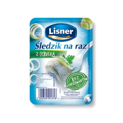 Śledzik na Raz z Cebulką Lisner 100G