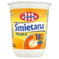Śmietana Polska Mlekovita 18% 400G